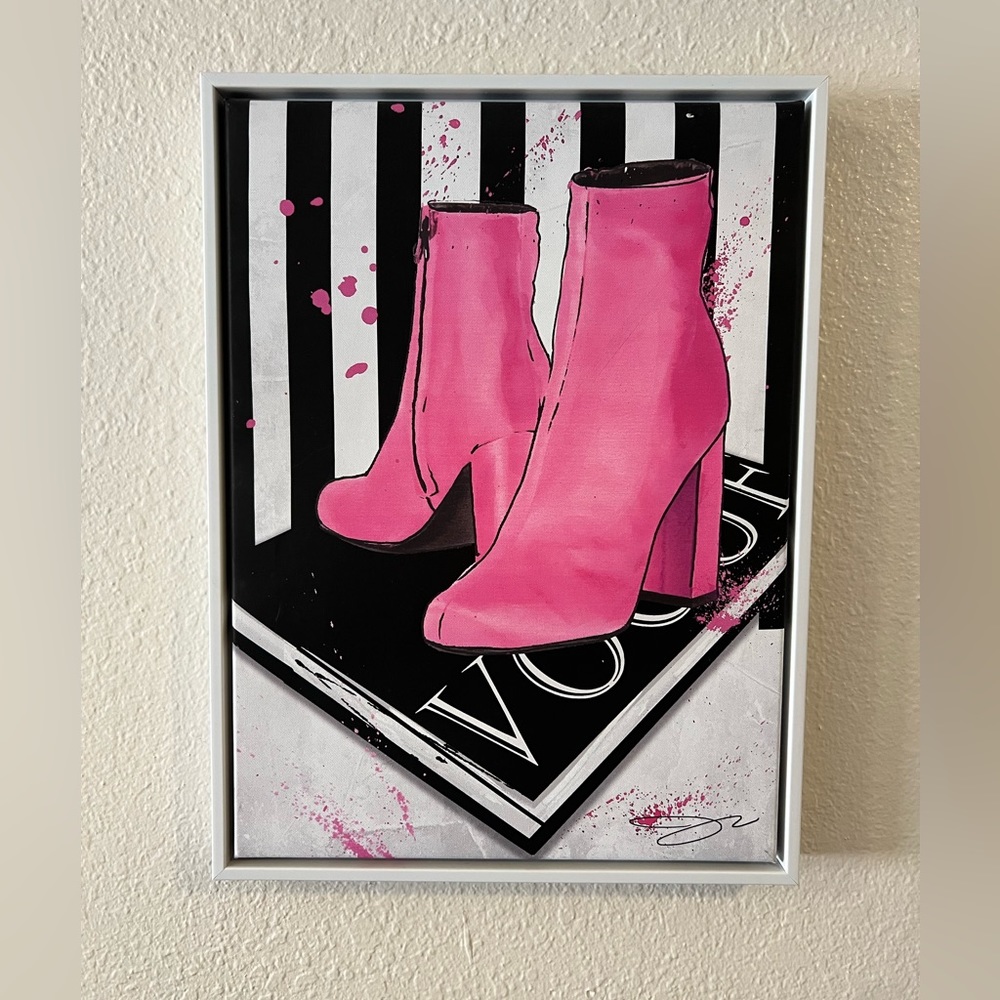 Glam Pink Canvas Wall Art